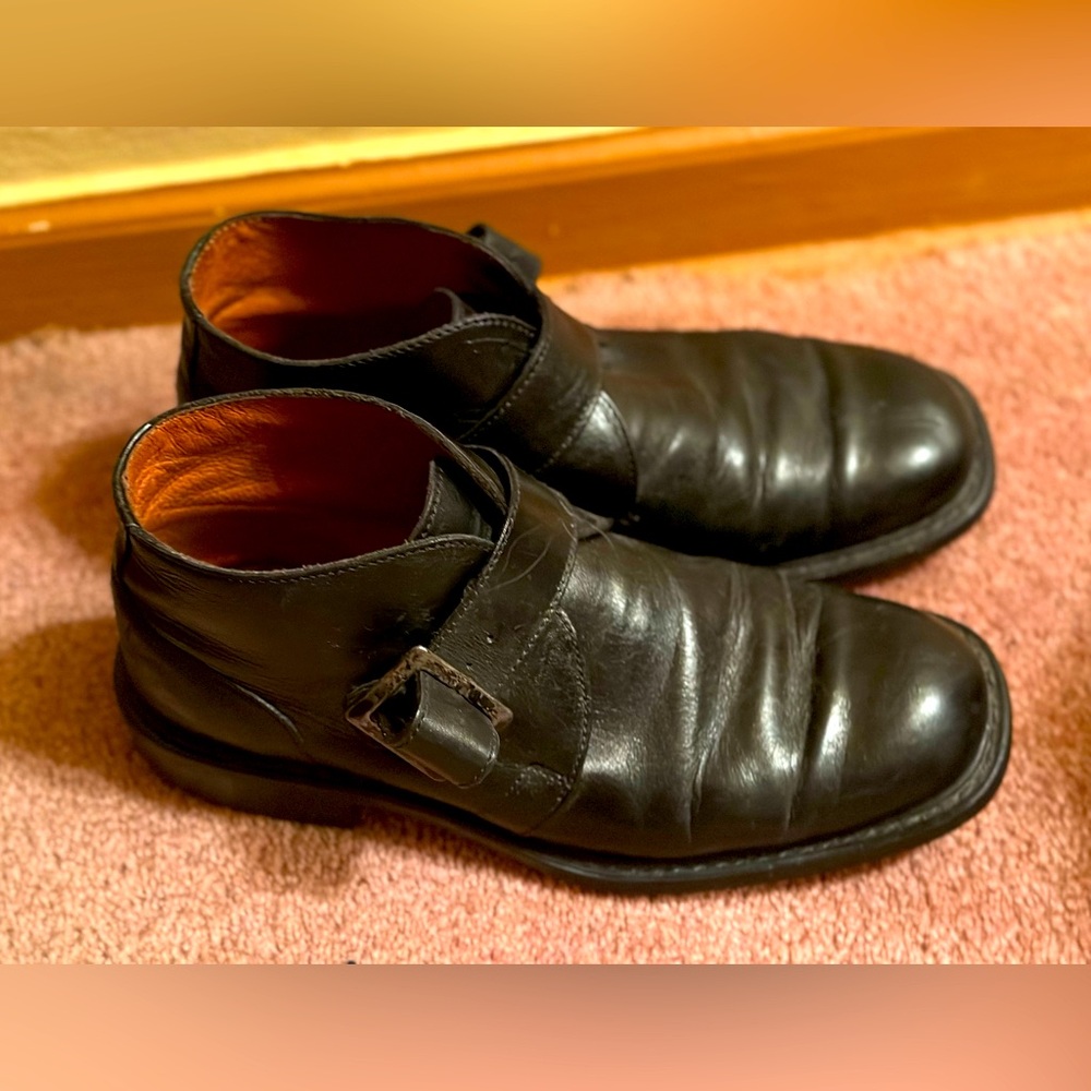 Mens ankle leather boots